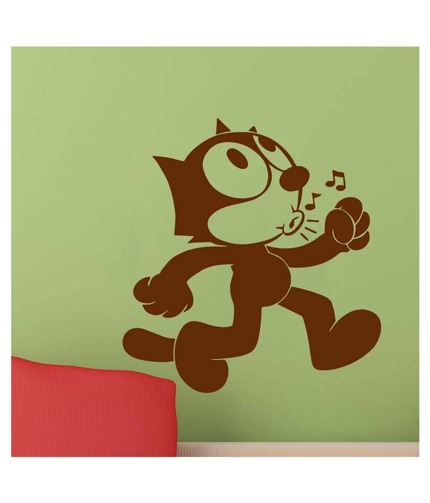 Decor Villa Walking Cat PVC Wall Stickers Decor Villa Walking Cat PVC Wall Stickers