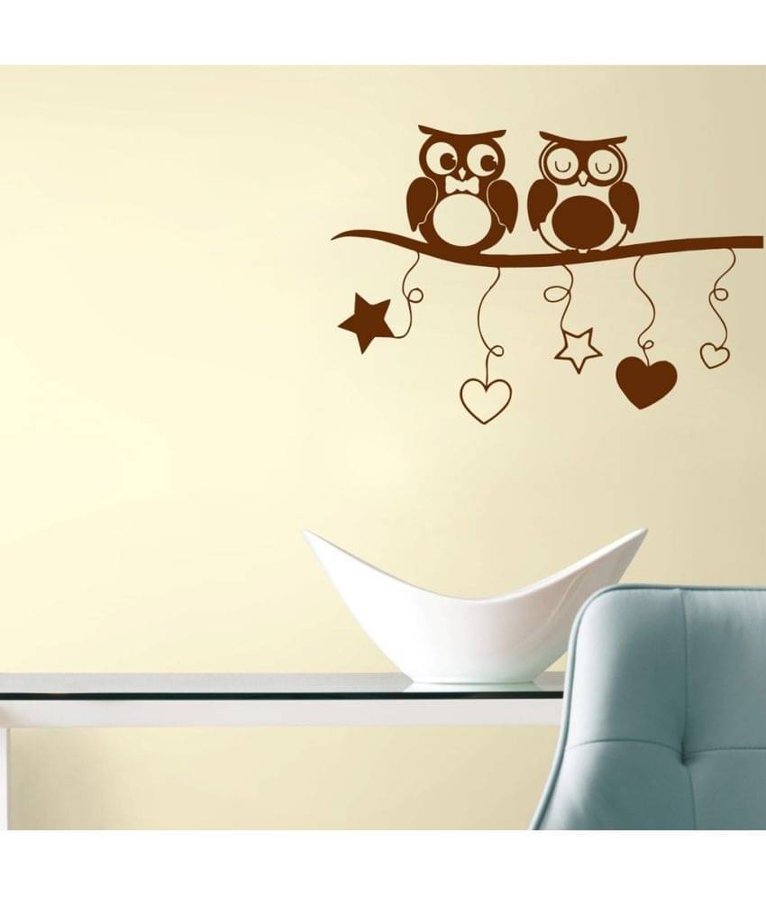     			Decor Villa Owl Love PVC Wall Stickers