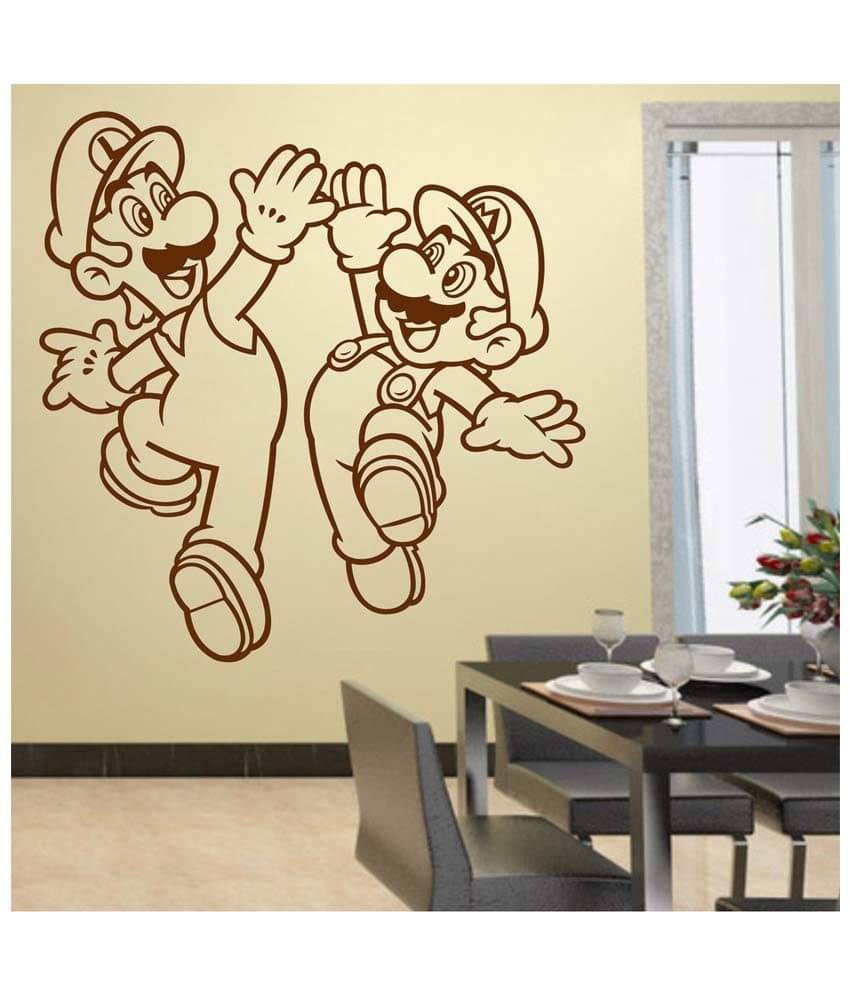     			Decor Villa Mario Team Wall PVC Wall Stickers
