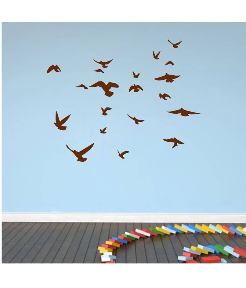 Decor Villa Bird Fly In The Sky PVC Wall Stickers
