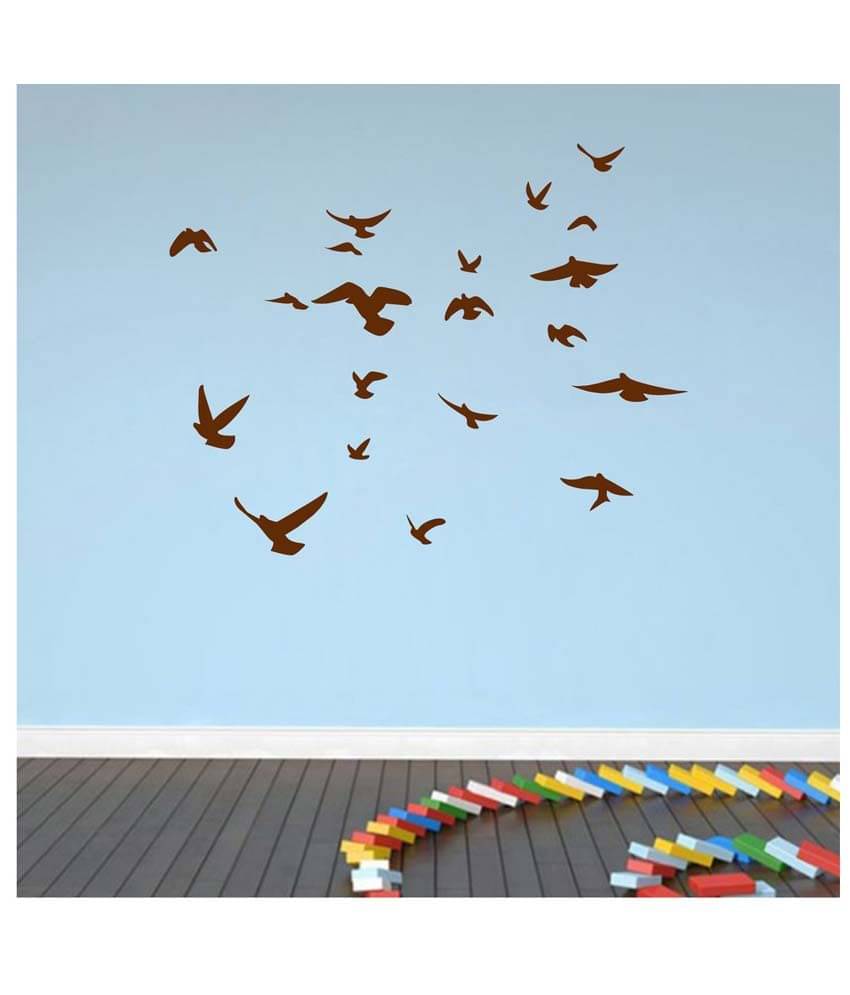     			Decor Villa Bird Fly In The Sky PVC Wall Stickers