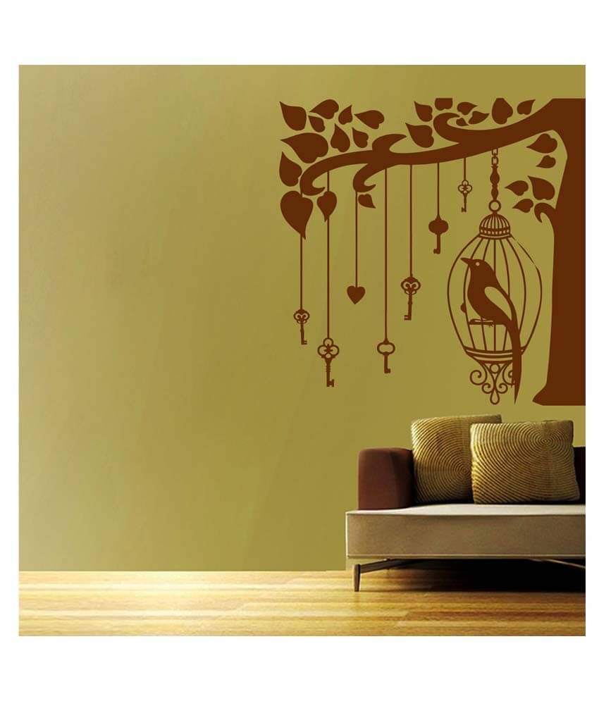 Decor Villa Bird In The Cage PVC Wall Stickers Decor Villa Bird In The Cage PVC Wall Stickers