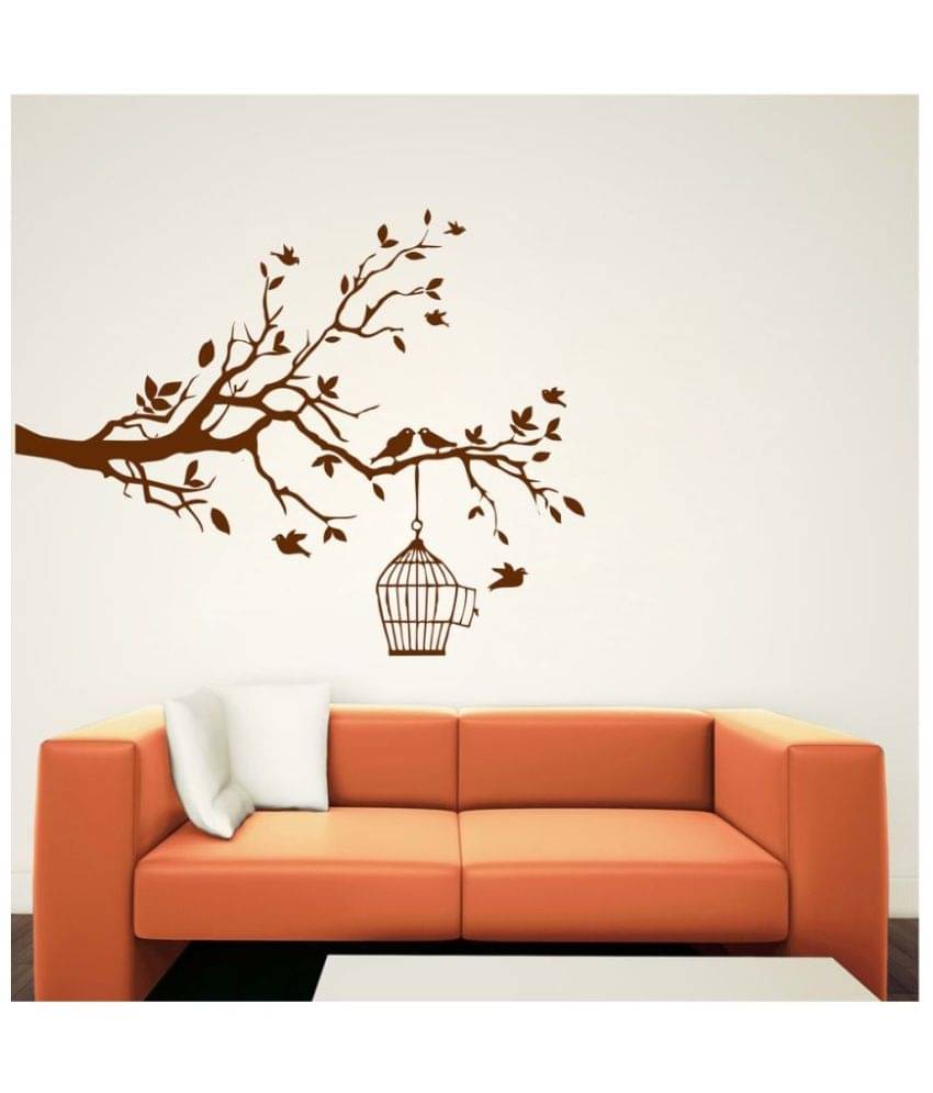 Decor Villa Bird Sitting On The Branch PVC Wall Stickers Decor Villa Bird Sitting On The Branch PVC Wall Stickers
