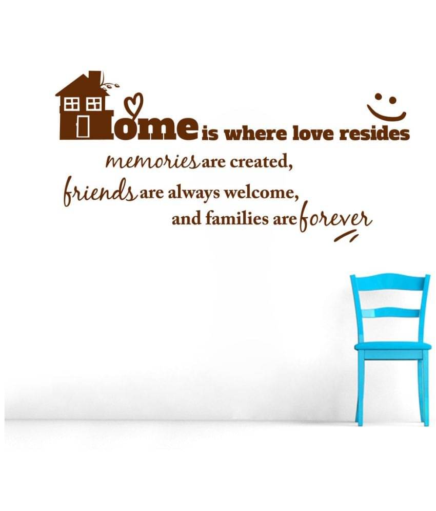     			Decor Villa Home Is Where Love PVC Wall Stickers