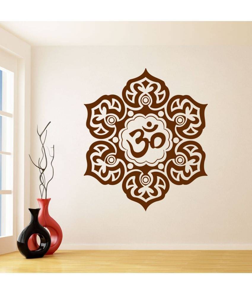     			Decor Villa Om Flower Wall PVC Wall Stickers