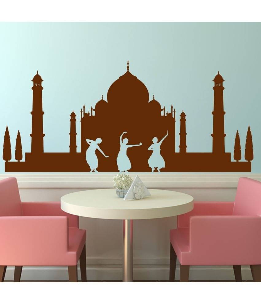 Decor Villa Taj Mahal PVC Wall Stickers     			Decor Villa Taj Mahal PVC Wall Stickers
