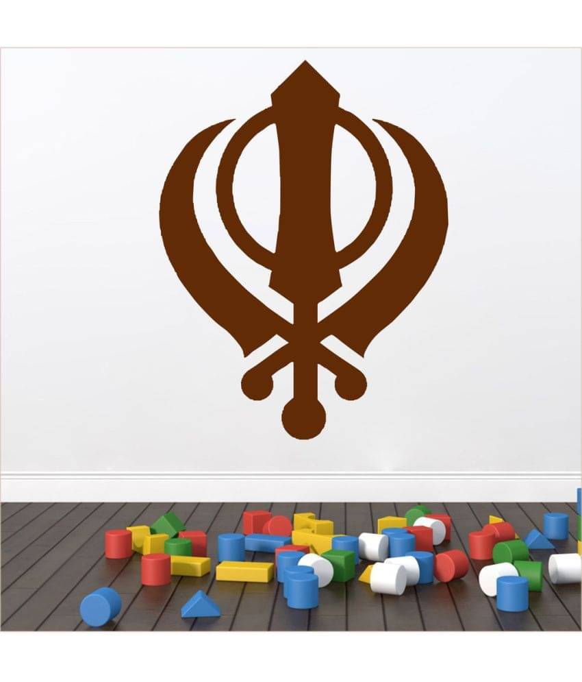     			Decor Villa The Sikh Symbols PVC Wall Stickers