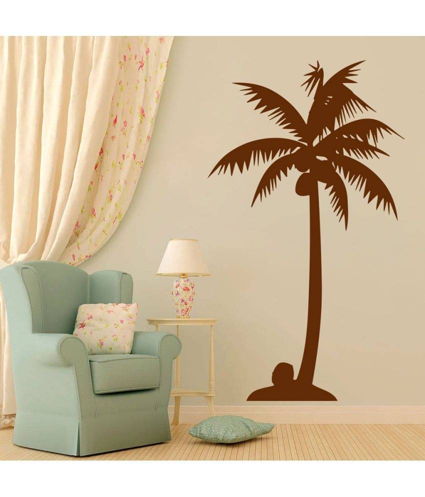 Decor Villa Palm Tree PVC Wall Stickers Decor Villa Palm Tree PVC Wall Stickers