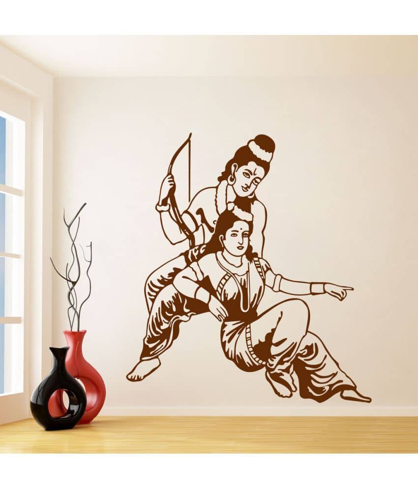 Decor Villa Rama and Sita PVC Wall Stickers