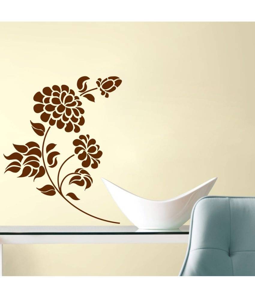     			Decor Villa Rose PVC Wall Stickers