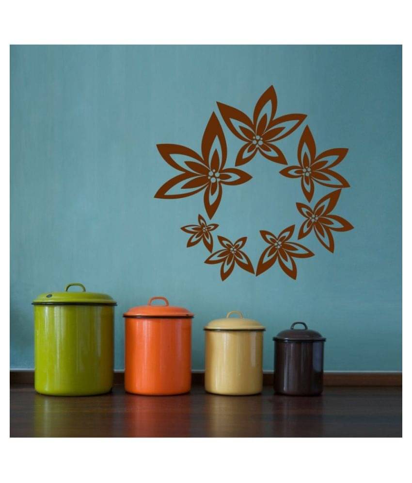 Decor Villa Star flower PVC Wall Stickers Decor Villa Star flower PVC Wall Stickers