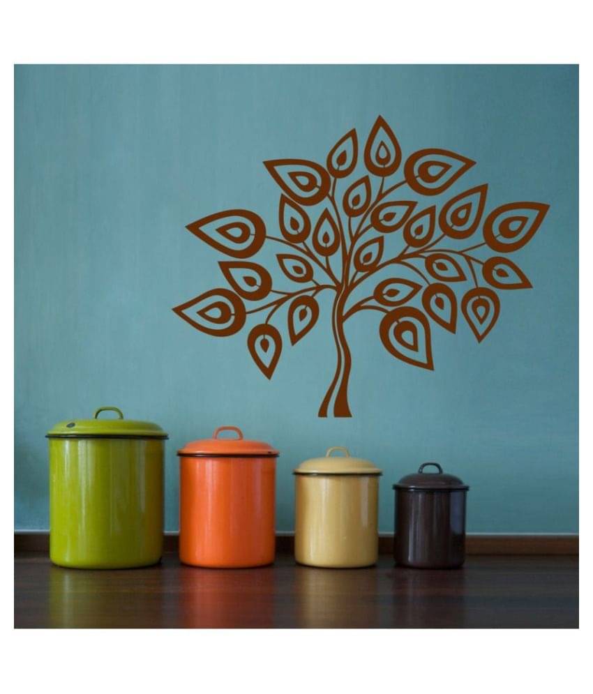     			Decor Villa Tree Design PVC Wall Stickers