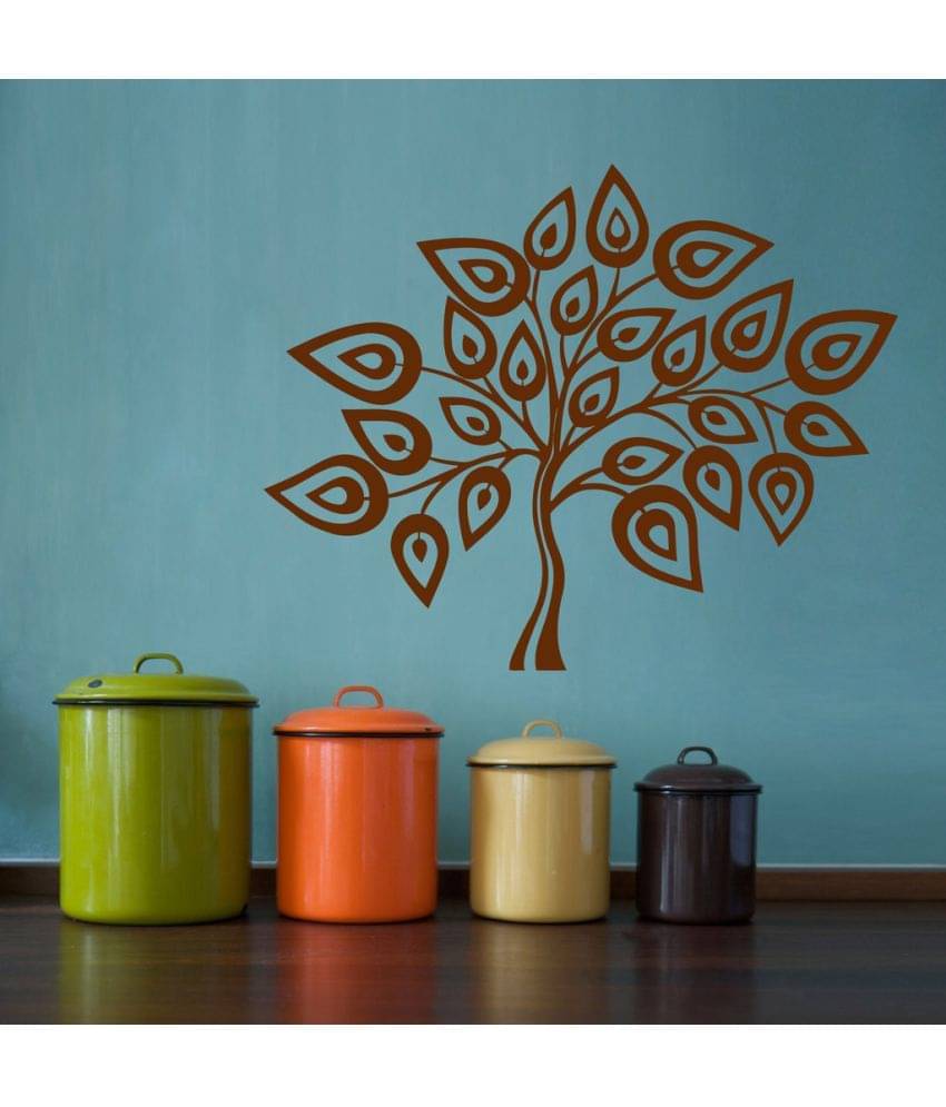    			Decor Villa Tree Design PVC Wall Stickers