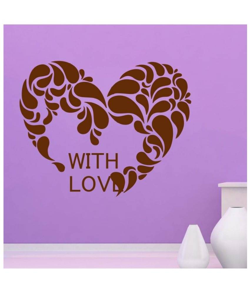    			Decor Villa With Love PVC Wall Stickers