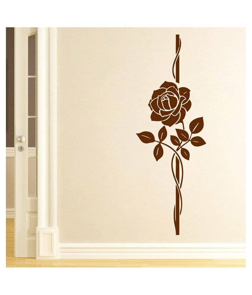 Decor Villa Bueaty Rose PVC Wall Stickers Decor Villa Bueaty Rose PVC Wall Stickers