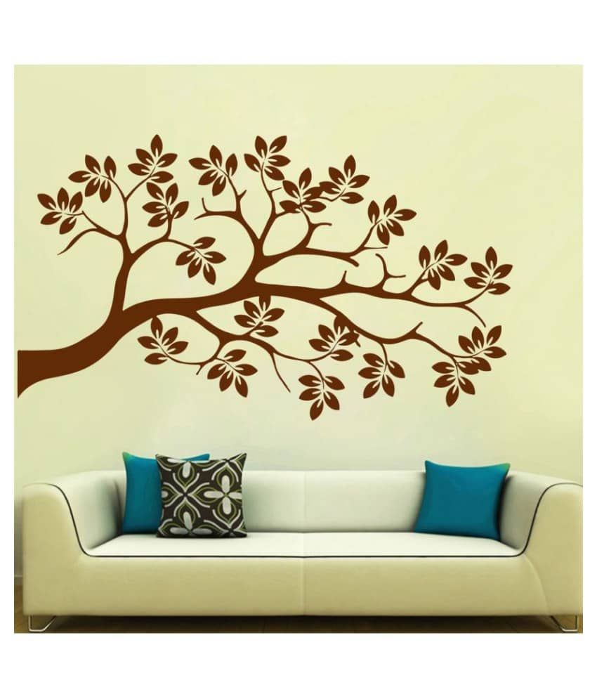 Decor Villa Side Tree PVC Wall Stickers