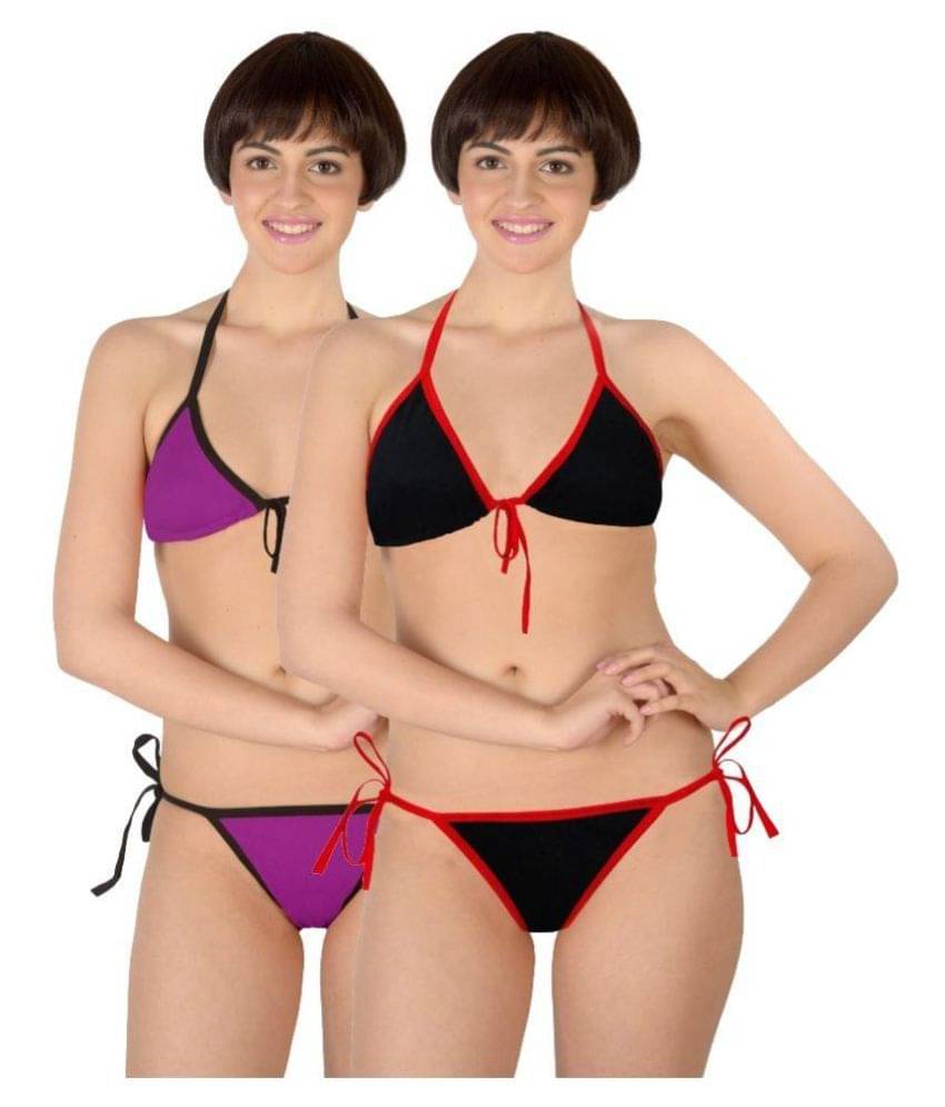Selfcare Pack of 2 Cotton Women's Bra & Panty Set ( Multi Color ) Selfcare Pack of 2 Cotton Women's Bra & Panty Set ( Multi Color )
