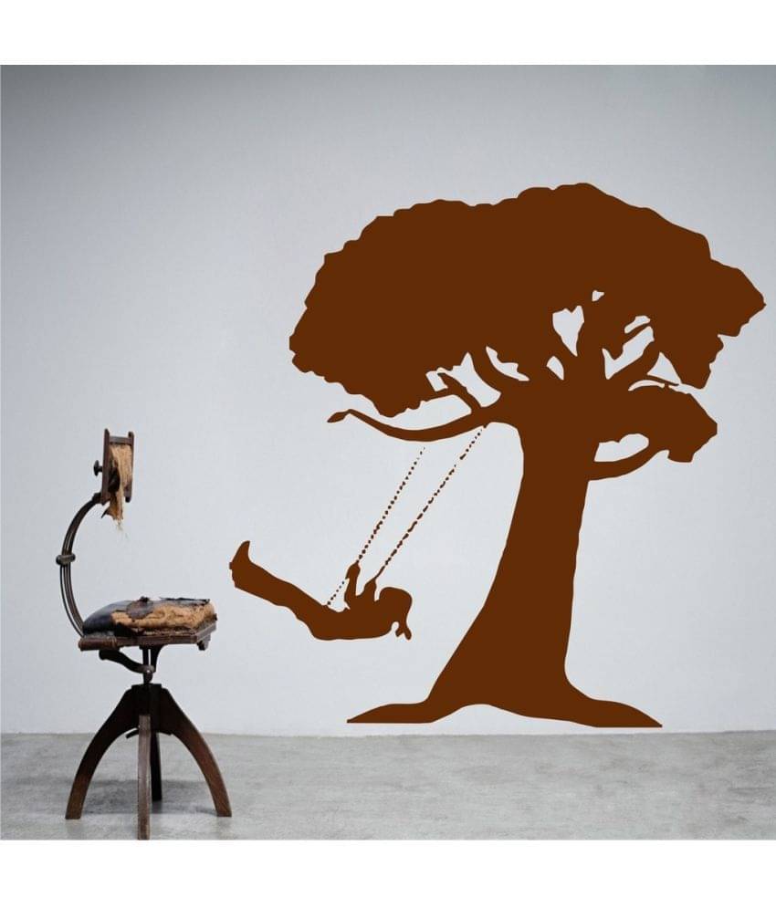     			Decor Villa Children with Tree PVC Wall Stickers