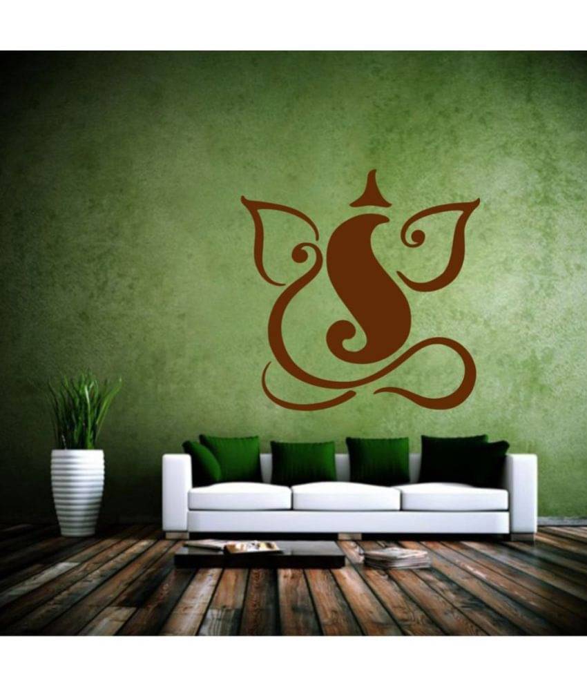 Decor Villa Ganesh Ji PVC Wall Stickers Decor Villa Ganesh Ji PVC Wall Stickers