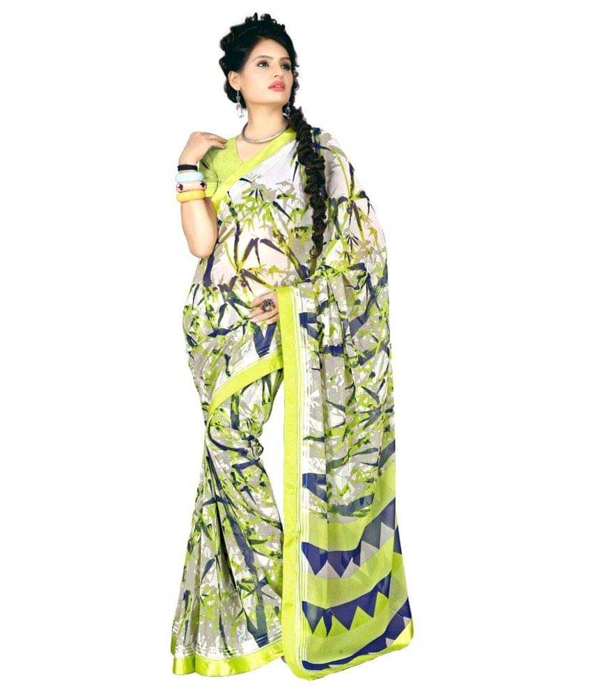     			Livie Satin Saree With Unstitched Blouse Piece ( Multicoloured )