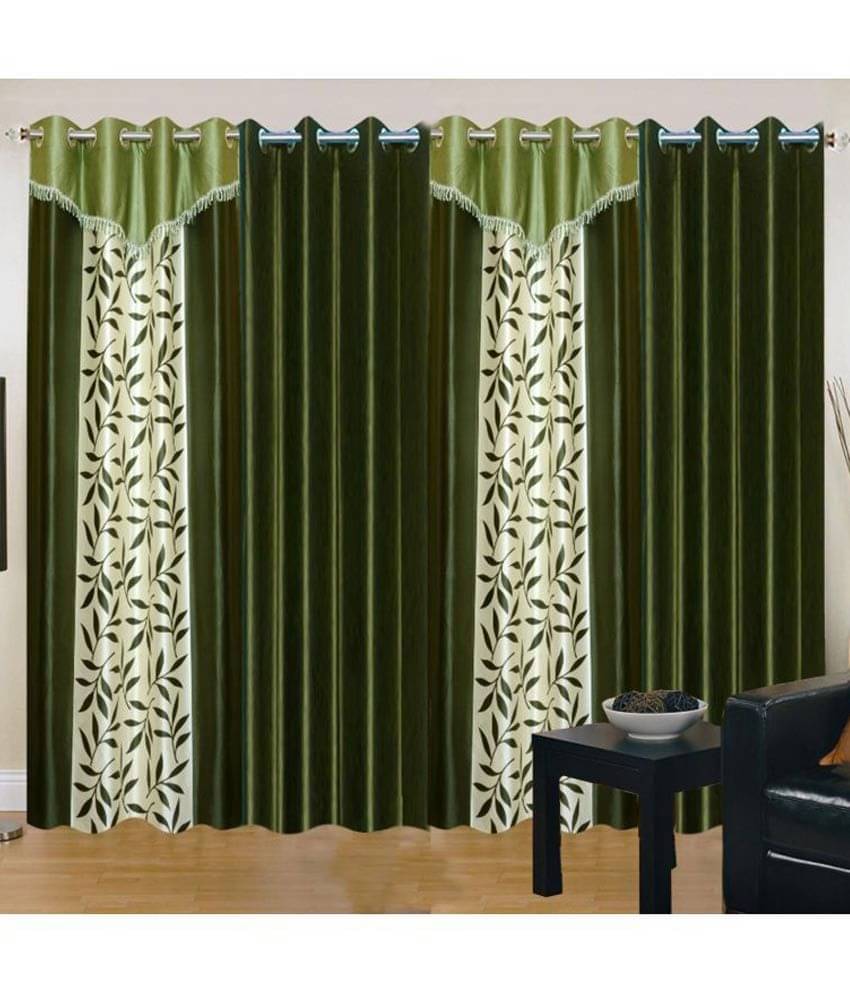    			Stella Creations Set of 4 Door Eyelet Curtains Abstract Multi Color