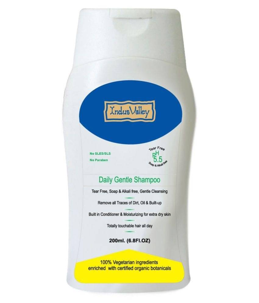     			Indus Valley Daily Gentle Shampoo Shampoo Hair Cleansing For All Type Of Hair 200 Ml (Pack of 1)