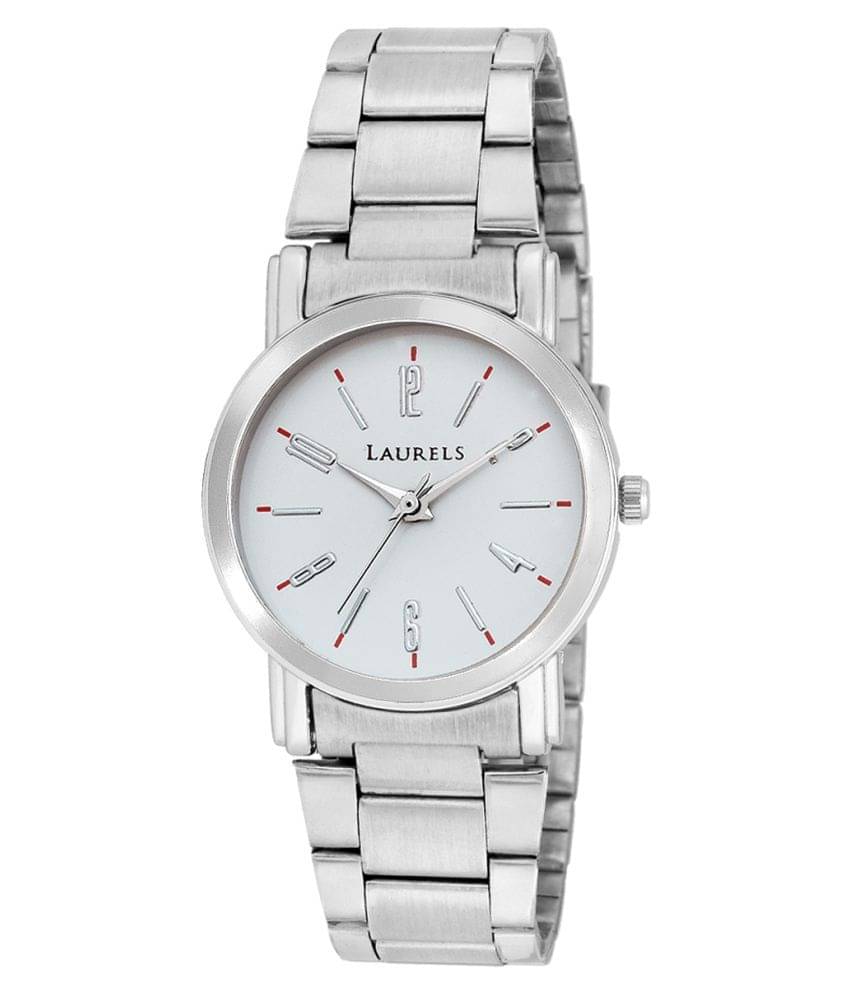     			Laurels Soviet Analog White Dial Women's Watch Lo-SVT-0107W