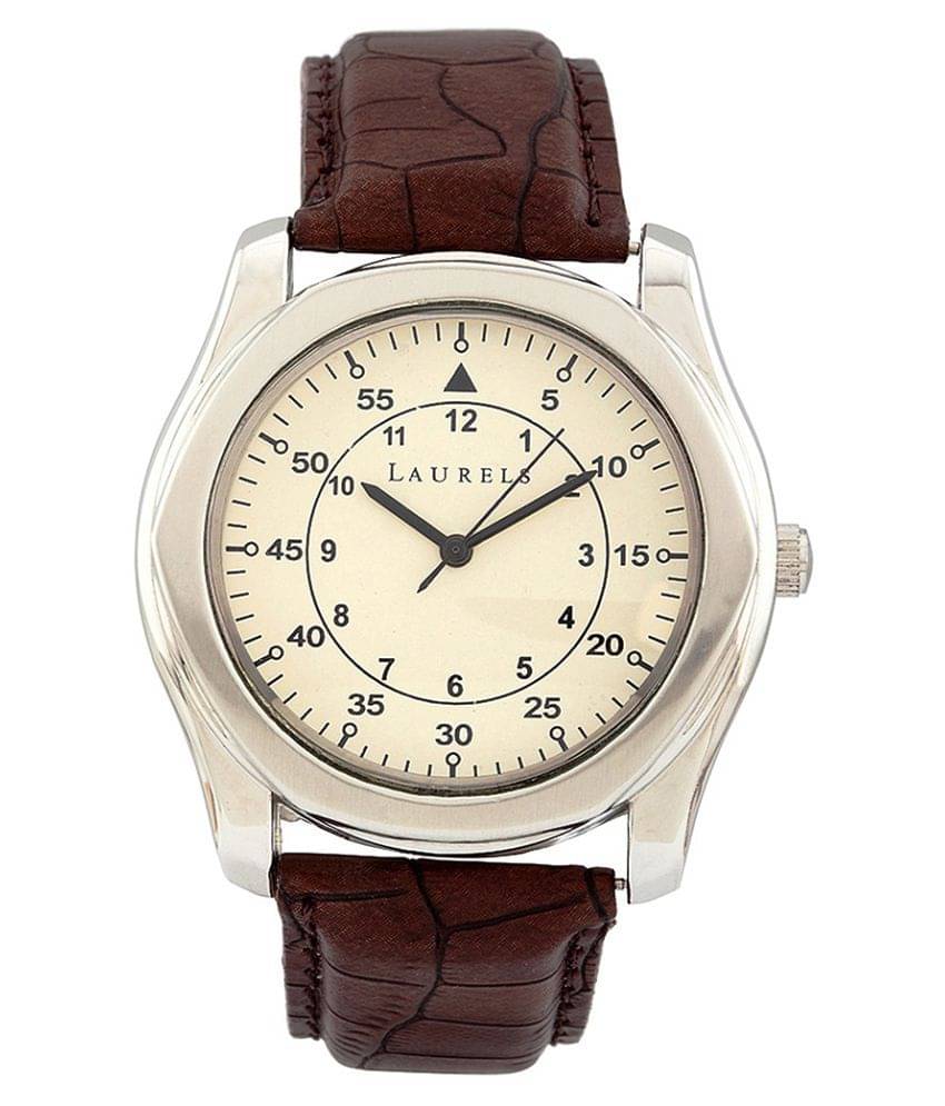     			Laurels Lo-Gt-101S Leather Analog Men's Watch