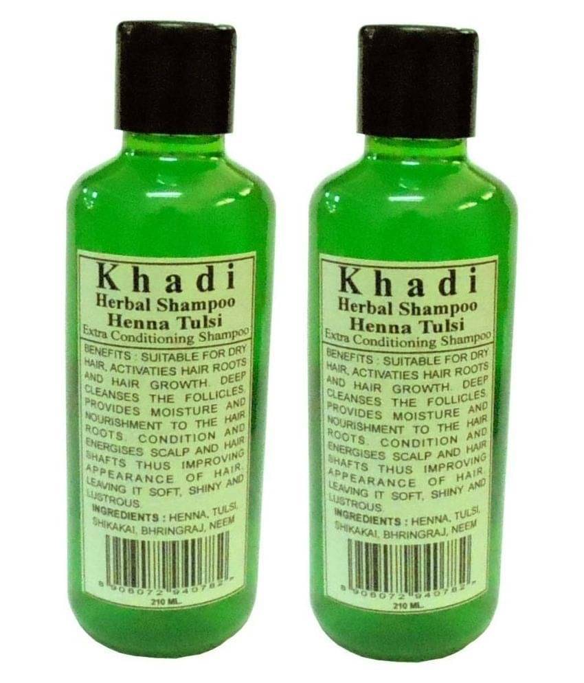     			Khadi Herbal Henna Tulsi Shampoo 210 ml - Pack of 2