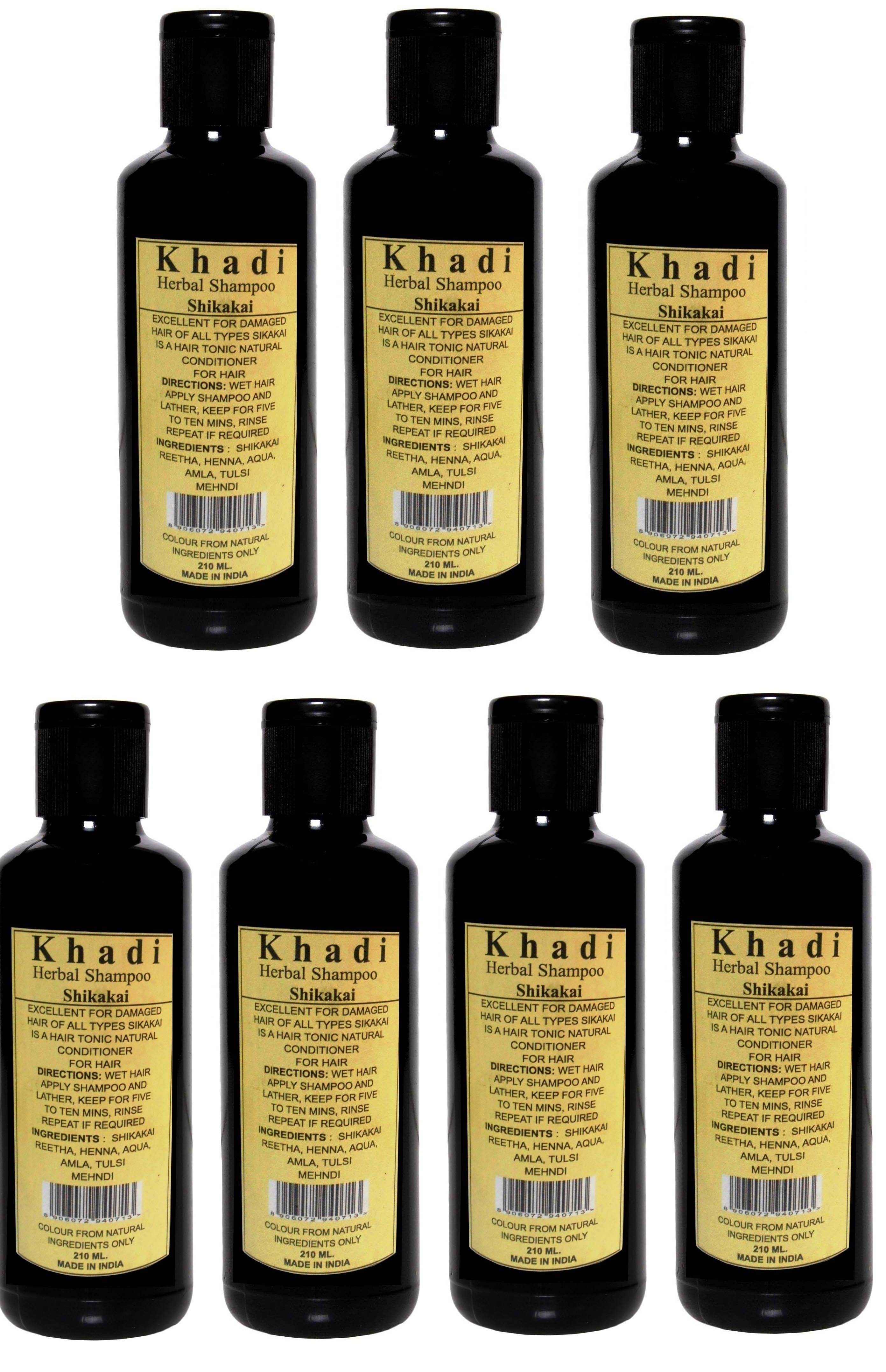     			Khadi Herbal Shikakai Shampoo 210 ml Pack of 7