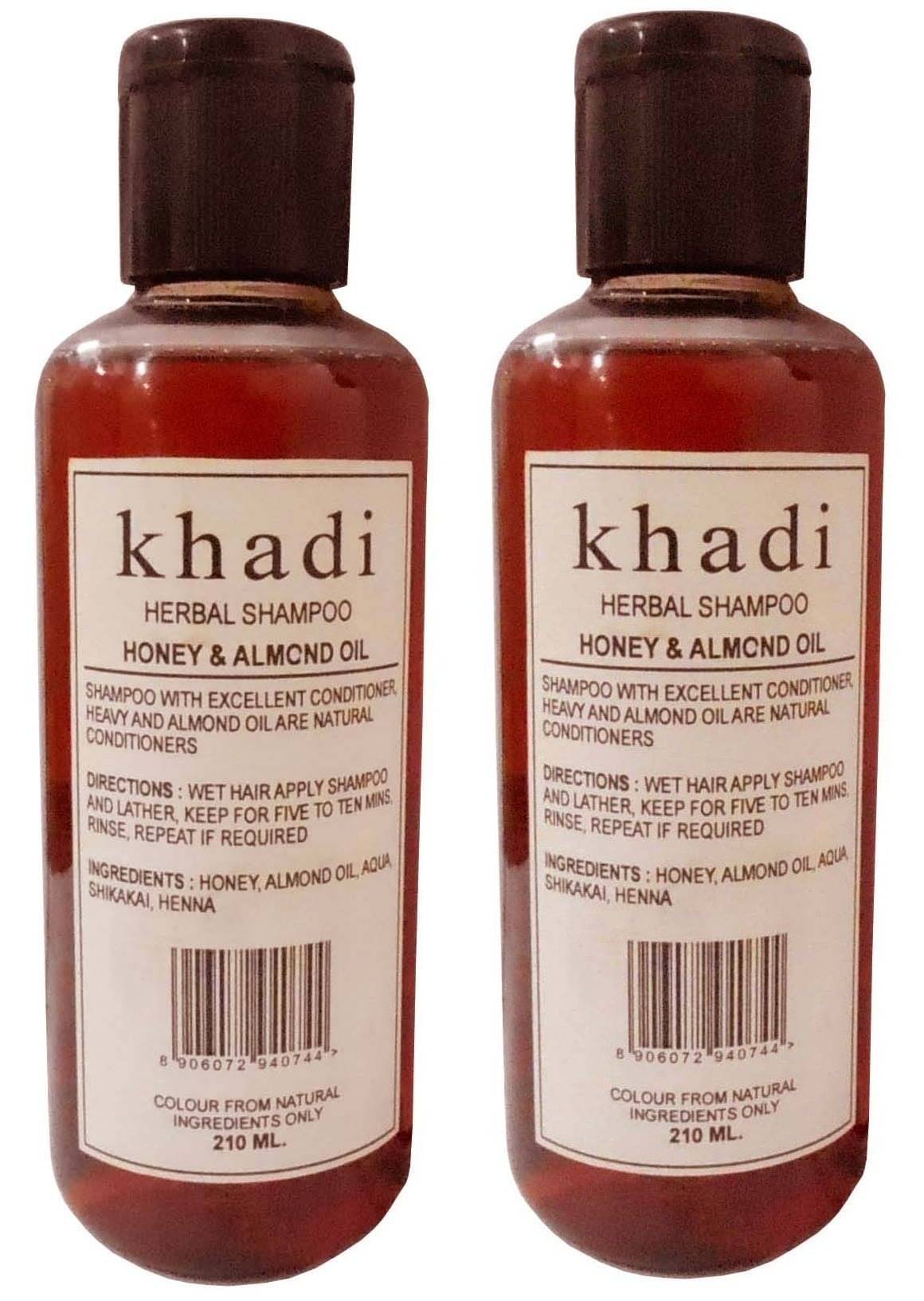     			Khadi Honey & Almond  Shampoo 210 ml - Pack of 2