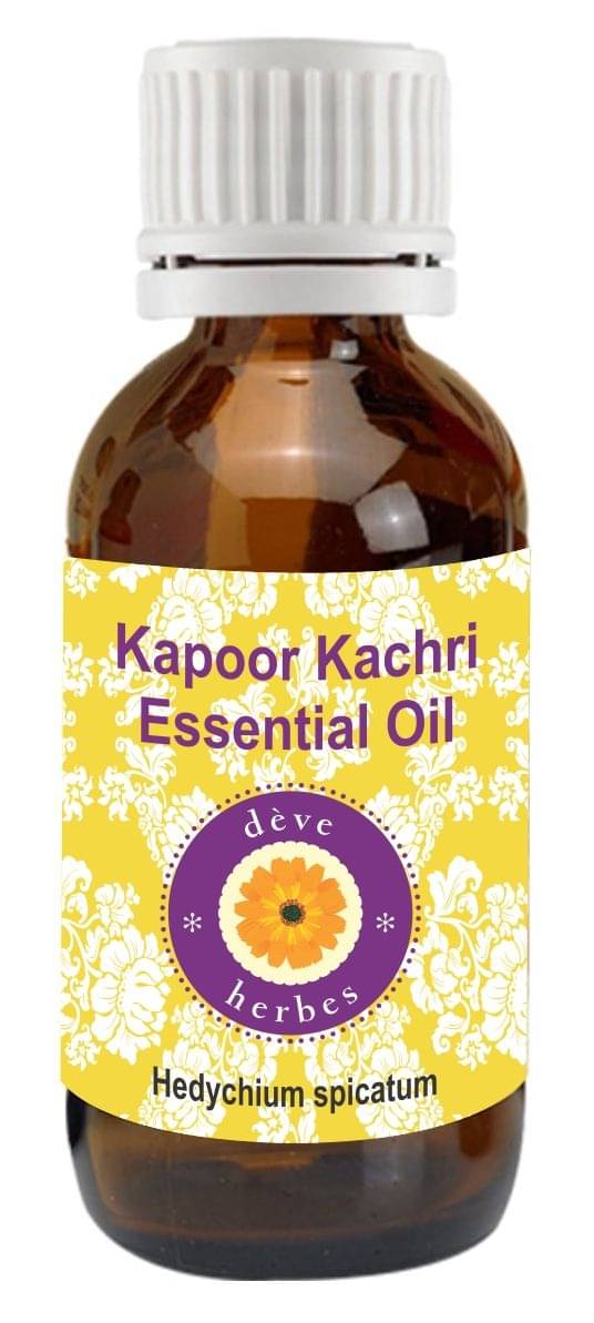 Deve Herbes Pure Kapoor Kachari Essential Oil 15ml (Hedychium Spicatum)100% Natural Therapeutic Grade Deve Herbes Pure Kapoor Kachari Essential Oil 15ml (Hedychium Spicatum)100% Natural Therapeutic Grade