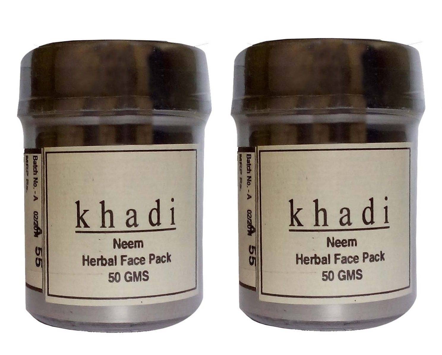     			Khadi herbal Neem face pack 100 gm Pack of 2