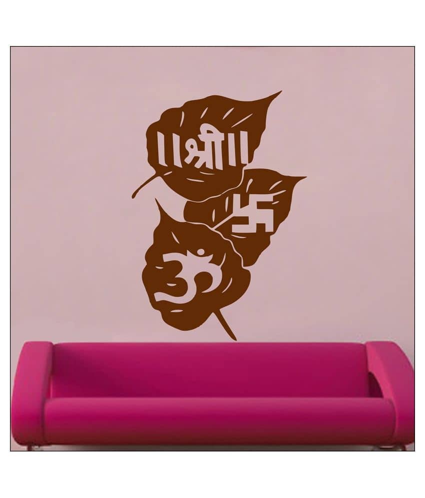 Decor Villa Om Shri PVC Wall Stickers