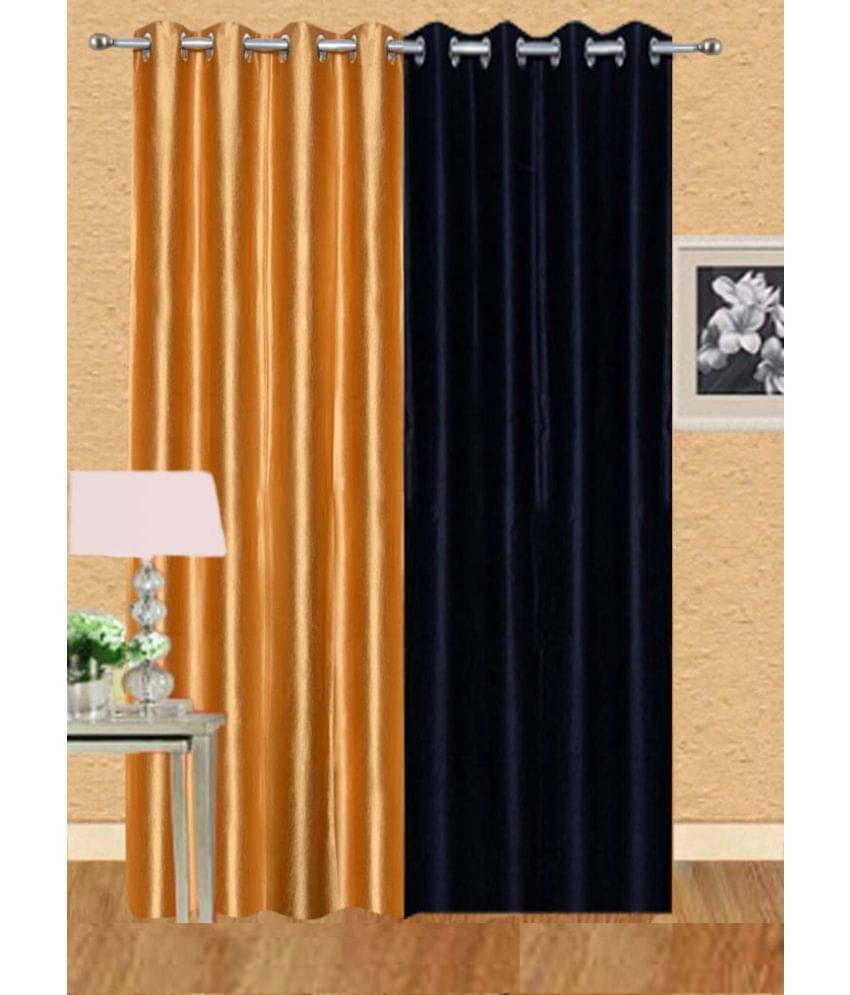Stella Creations Set of 2 Long Door Eyelet Curtains Solid Multi Color Stella Creations Set of 2 Long Door Eyelet Curtains Solid Multi Color