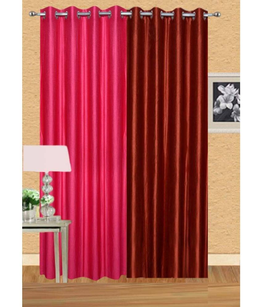 Stella Creations Set of 2 Long Door Eyelet Curtains Solid Multi Color Stella Creations Set of 2 Long Door Eyelet Curtains Solid Multi Color