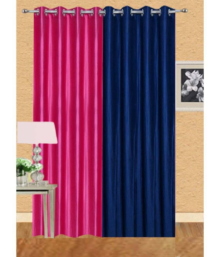 Stella Creations Set of 2 Door Eyelet Curtains Multi Color Stella Creations Set of 2 Door Eyelet Curtains Multi Color