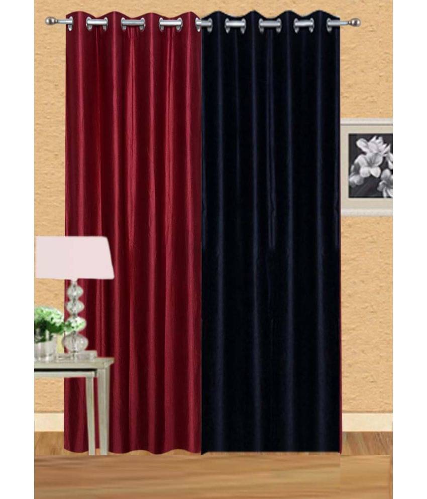 Stella Creations Set of 2 Long Door Eyelet Curtains Solid Multi Color Stella Creations Set of 2 Long Door Eyelet Curtains Solid Multi Color