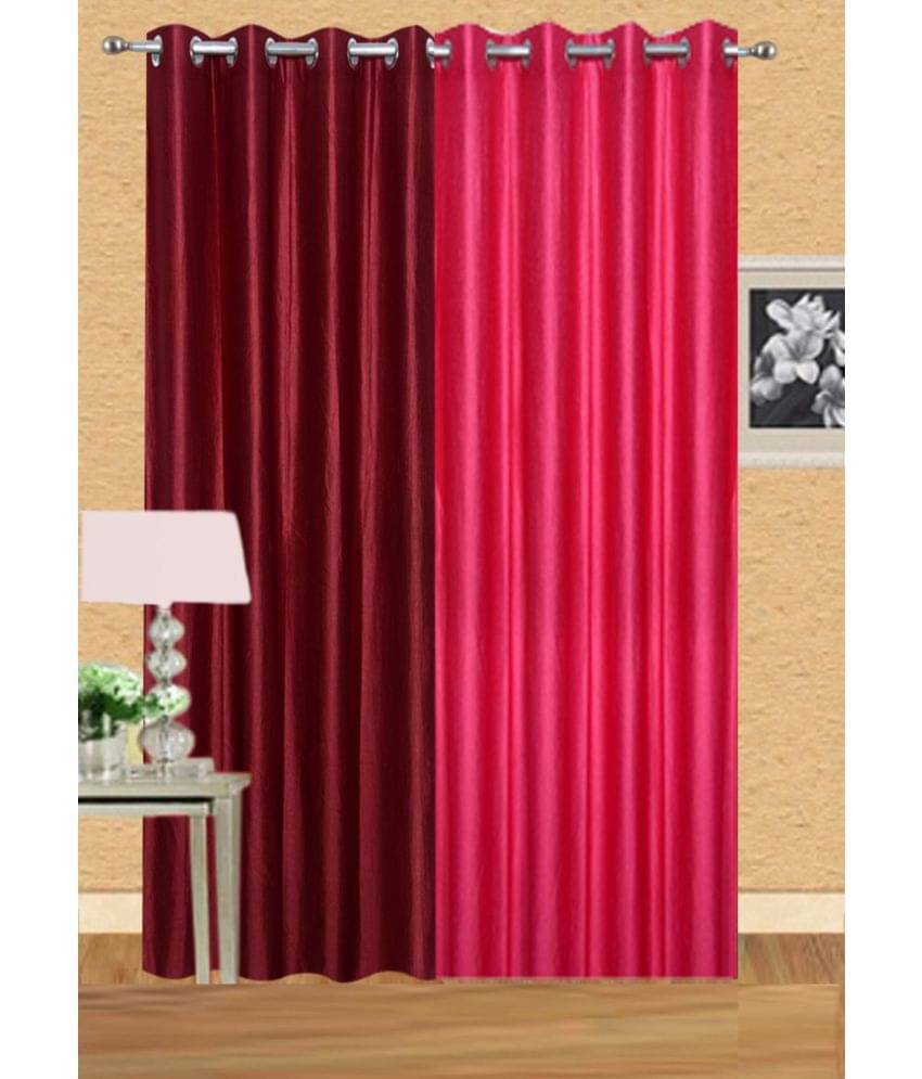 Stella Creations Set of 2 Door Eyelet Curtains Solid Multi Color Stella Creations Set of 2 Door Eyelet Curtains Solid Multi Color