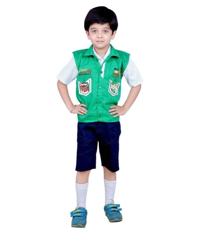     			Arshia Fashions Baby Boys Cotton Tops & Bottoms Sets ( Multi )