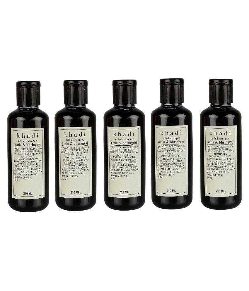     			Khadi Amla & Bhringraj Shampoo 210 ml - Pack of 5