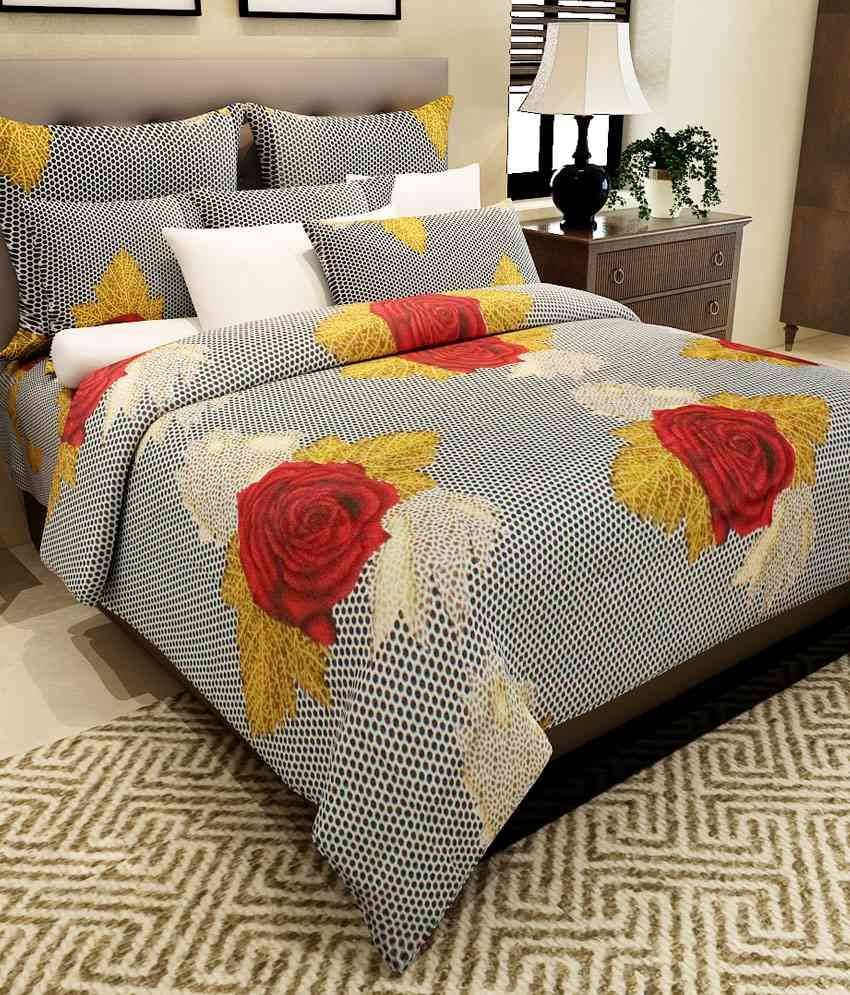 Home Candy Cotton 1 Bedsheet with 2 Pillow Covers ( x )     			Home Candy Cotton 1 Bedsheet with 2 Pillow Covers ( x )