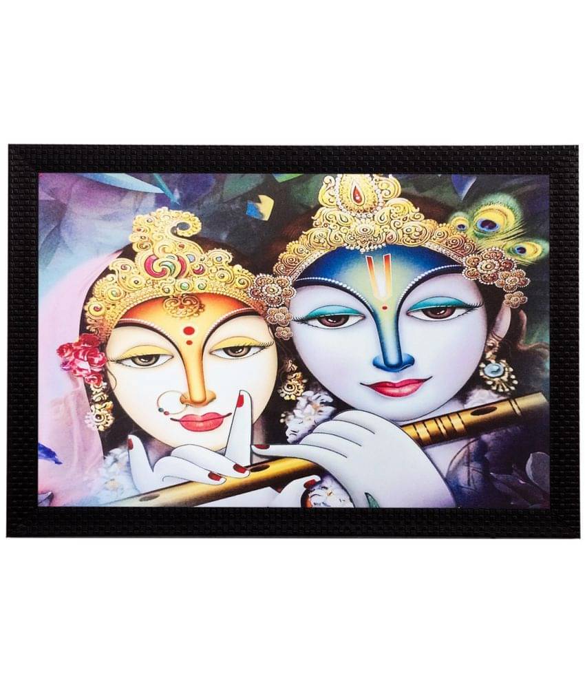     			eCraftIndia Multicoloured Radha Krishna UV Wall Art
