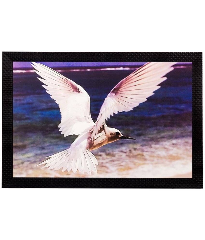     			eCraftIndia Multicoloured Flying Bird UV Framed Wall Art