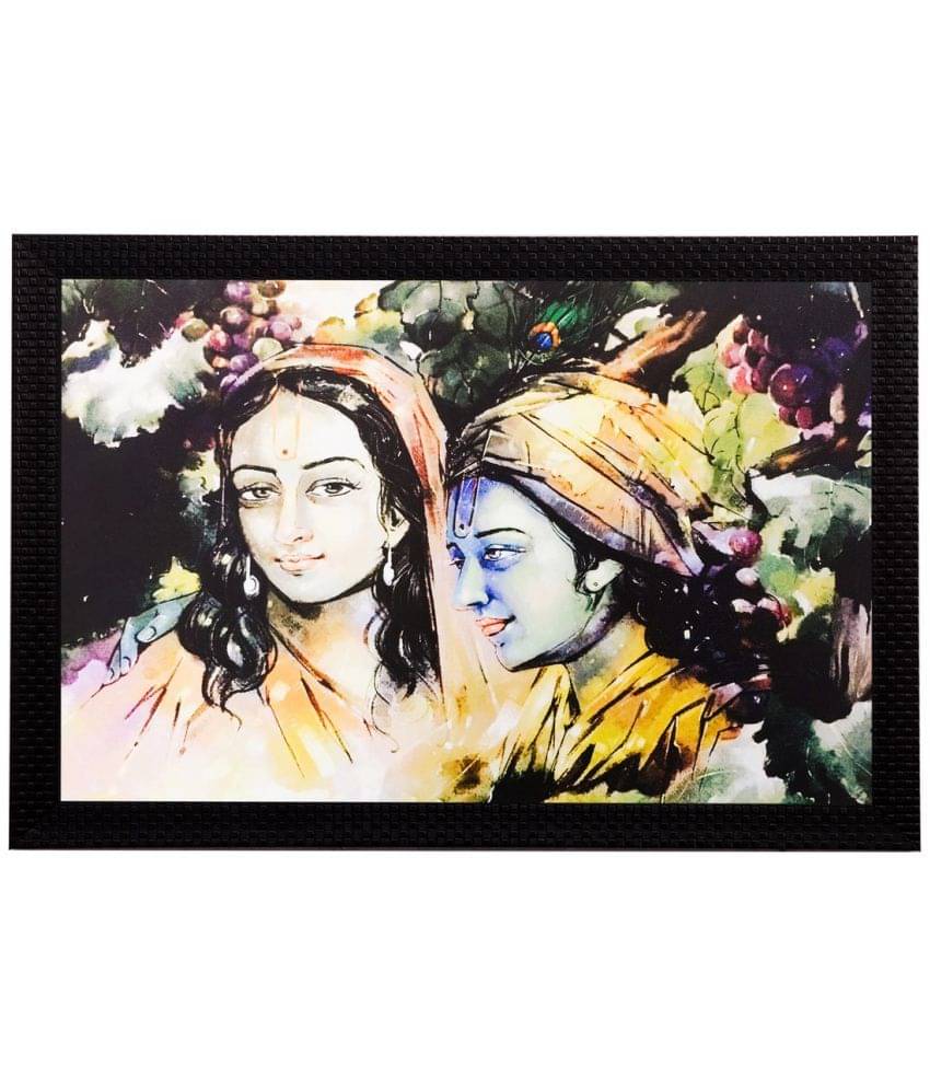     			eCraftIndia Multicoloured Radha Krishna UV Wall Art