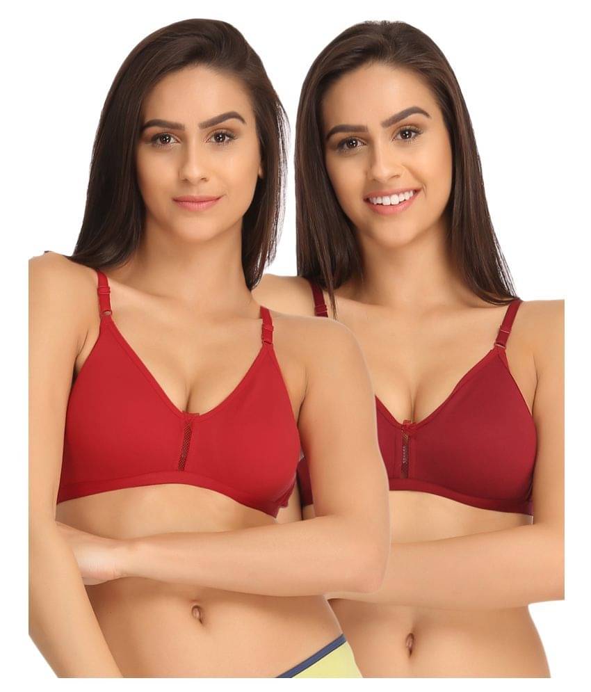     			Clovia Multi Color Cotton T-Shirt/ Seamless Bra