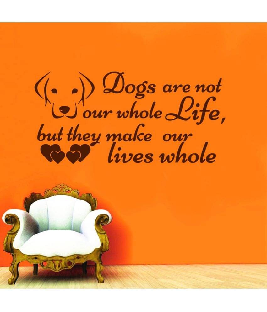     			Decor Villa Dogs are Not PVC Wall Stickers