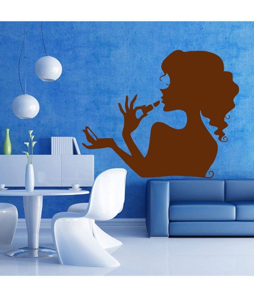 Decor Villa Girl Doing Make Up PVC Wall Stickers Decor Villa Girl Doing Make Up PVC Wall Stickers