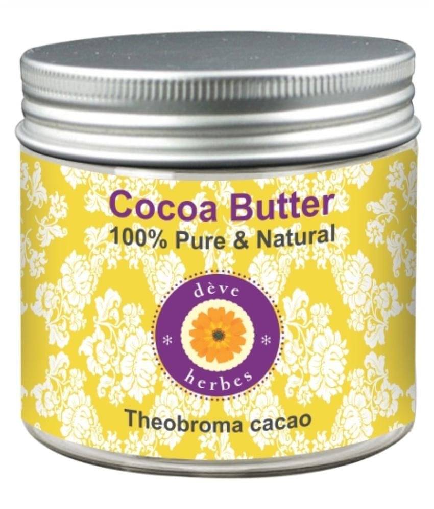 Deve Herbes Pure Cocoa Butter (Theobroma Cacao) 50gm Deve Herbes Pure Cocoa Butter (Theobroma Cacao) 50gm