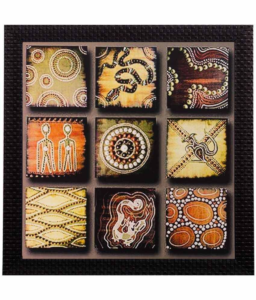     			eCraftIndia Multicoloured Abstract UV Wall Art